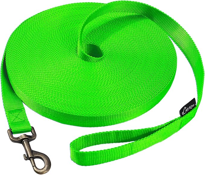 HIKISS Long Dog Leash Obedience Recall Training Agility Lead - 15ft 20ft 30ft by Hi+Kiss