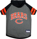Pets First Hoodie T-Shirt for Dogs & Cats. NFL Chicago Bears Football Licensed by PETSFIRST