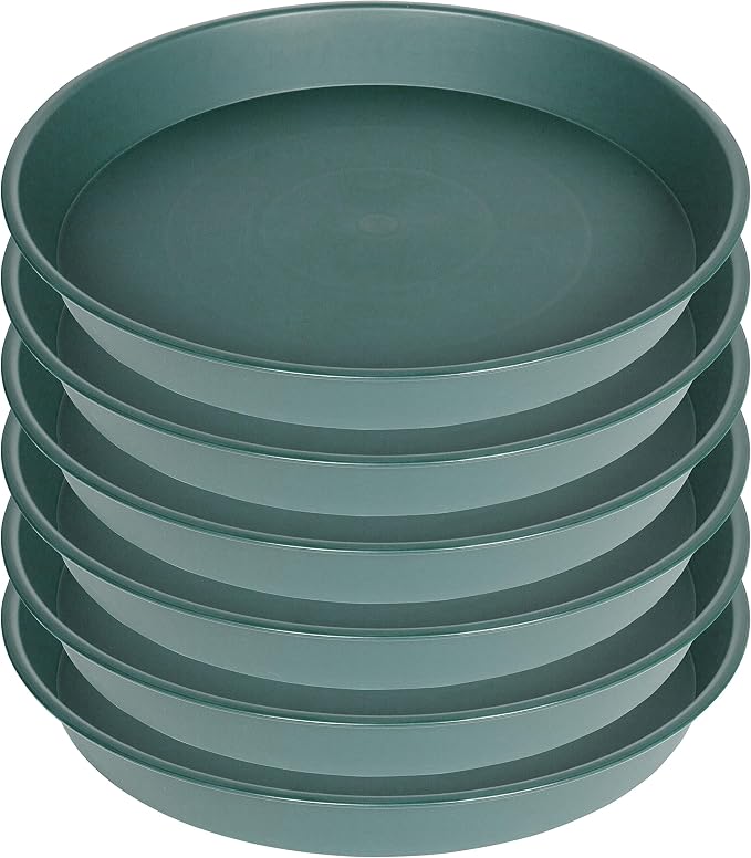 6 Pack of 10 inch Plant Saucer Bird Bath Bowl, Heavy Duty Plastic Plant Saucer - Image 8