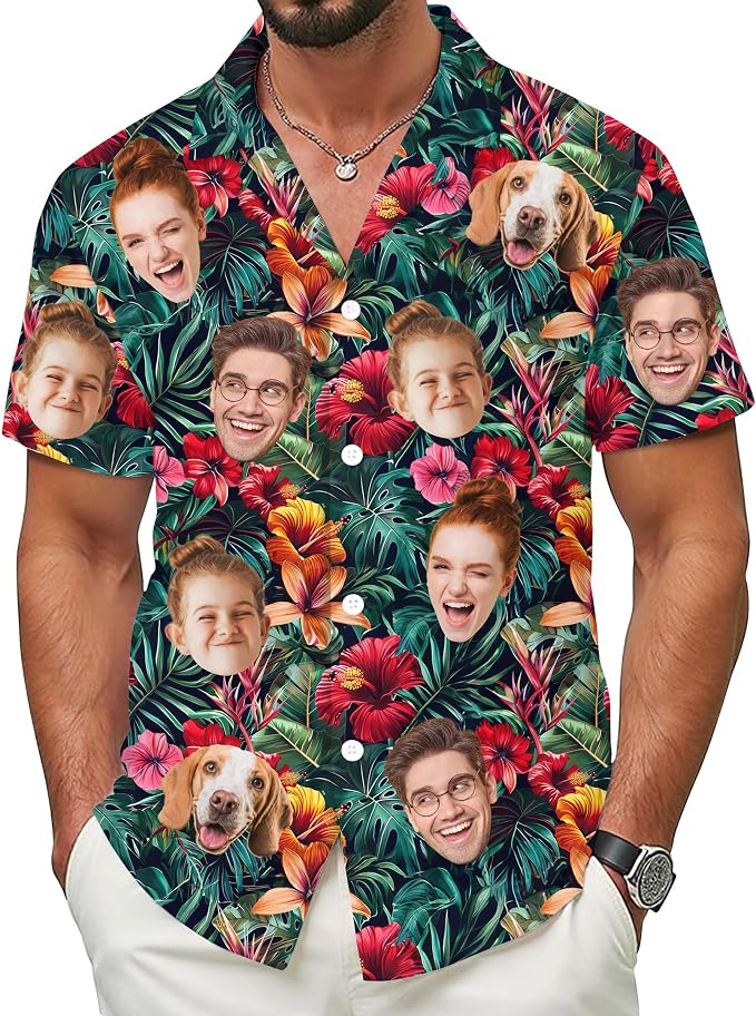 Custom Hawaiian Shirt with Face by 68PHALO