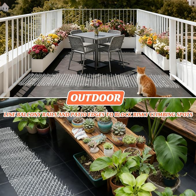 2 Pack Transparent 6.5ft Cat Scat Mat - Image 5