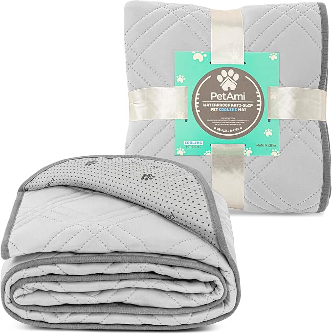 PetAmi Waterproof Cooling Mat for Dog, Premium Pet Cooling Blanket for Bed Crate - Image 8