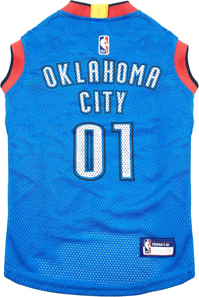 NBA OKLAHOMA CITY THUNDER DOG Jersey, Small by PETSFIRST