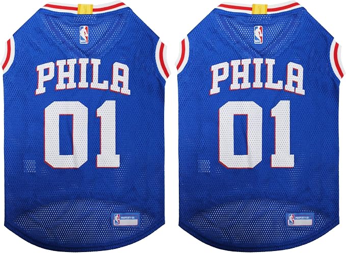 Pets First NBA Philadelphia 76ERS Dog Jersey, Large by PETSFIRST