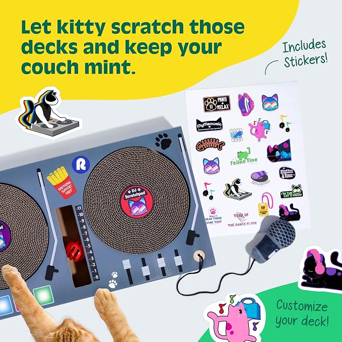 DJ Scratchpad by Relatable, Enrichment Cat Toys And Kitten Toys - Image 5