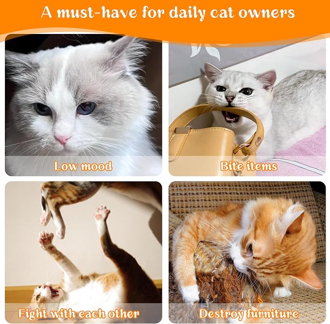 Cat Toys for Indoor Cats, 5Ps Cats Fetch Toys, Fluffy Toys for Playing - Image 5