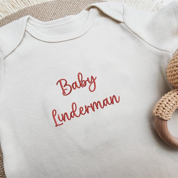 COUPLEHOODIES Personalized Baby Onesie Bodysuit – Custom Embroidery Gift - Image 4