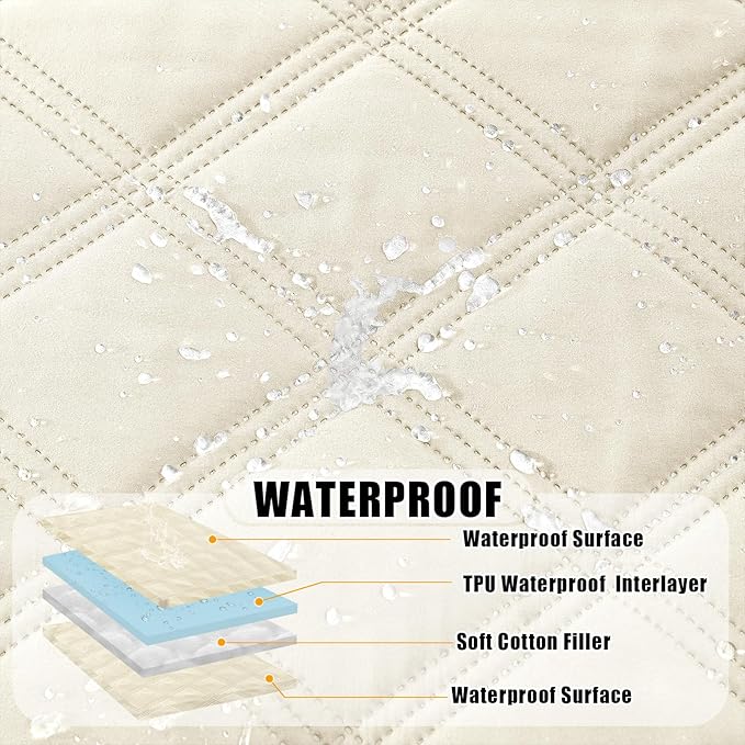 Smiry Waterproof Dog Bed Cover Blanket 68x82, Soft Reversible Pet Blanket - Image 2
