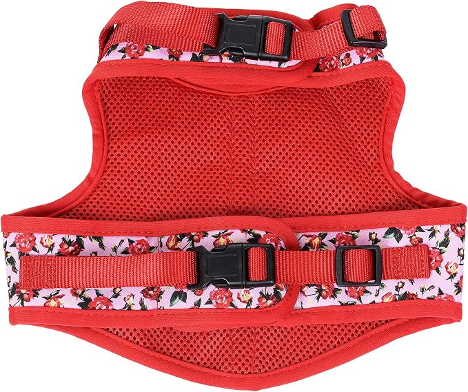 Mile High Life Velcro Dog Harness, Air Mesh Floral Vest Harness - Image 6