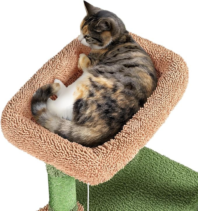 Yaheetech Cactus Cat Tree, 42in Cat Tower - Image 6