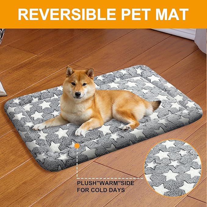 Washable Dog Bed Plush Orthopedic Outdoor Crate Mat - Image 4