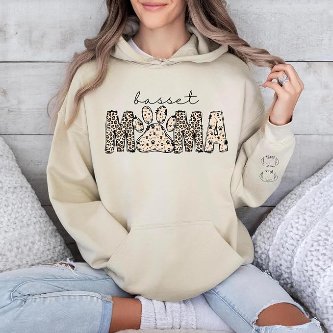 Personalized Dog Breed Mama Sweatshirt, Custom Paw Print Sweater, Cozy Pet - Image 3