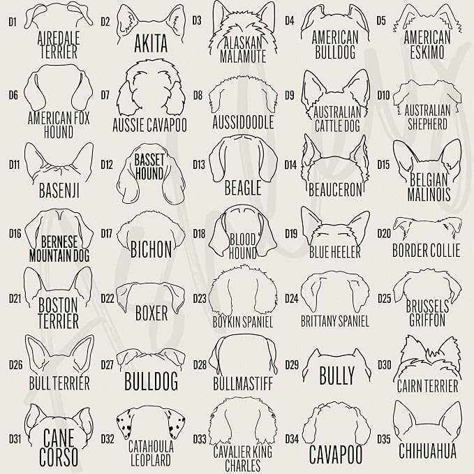 Custom Dog Shirt Personalized Dog Ears Tshirt Puppy Breed Name Shirt Puppy Mom - Image 3