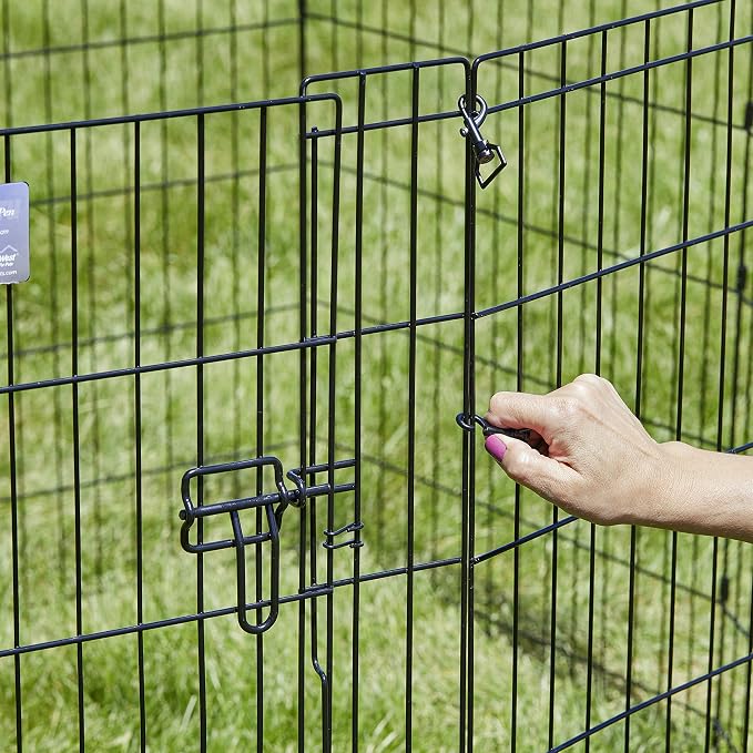 MidWest Homes for Pets Folding Metal Puppy / Dog Exercise Pen, Indoor/Outdoor - Image 8