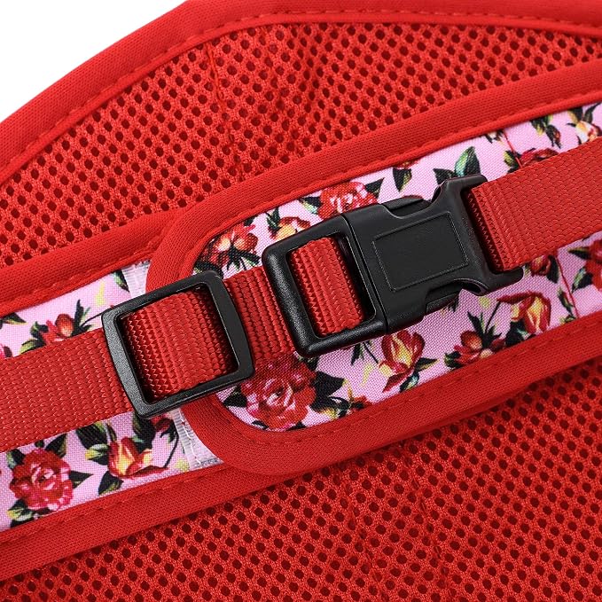 Mile High Life Velcro Dog Harness, Air Mesh Floral Vest Harness - Image 5