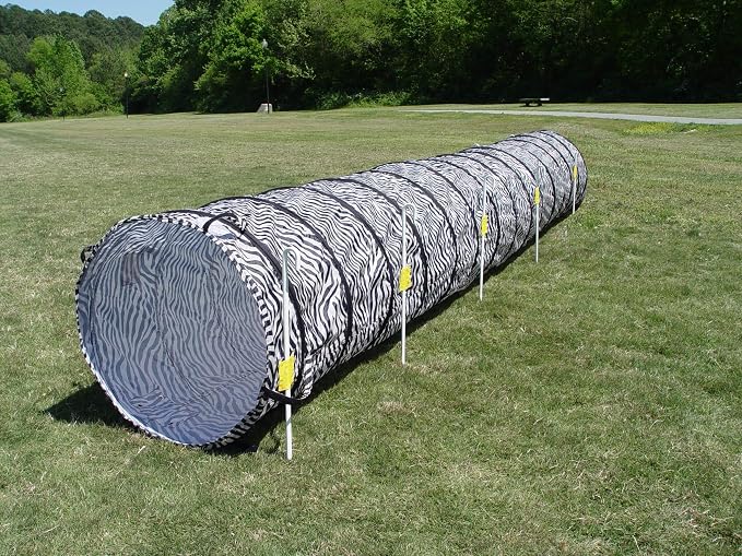 14' Dog Agility Tunnel with Stakes by Unknown
