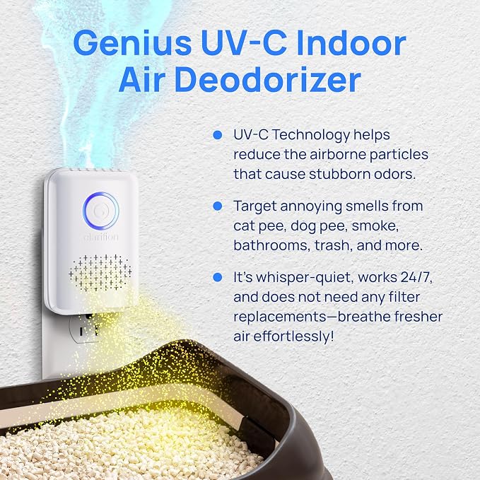Clarifion ODRx - UV-C Cat Odor Deodorizer & Eliminator, Removes Cat Pee Smell - Image 8