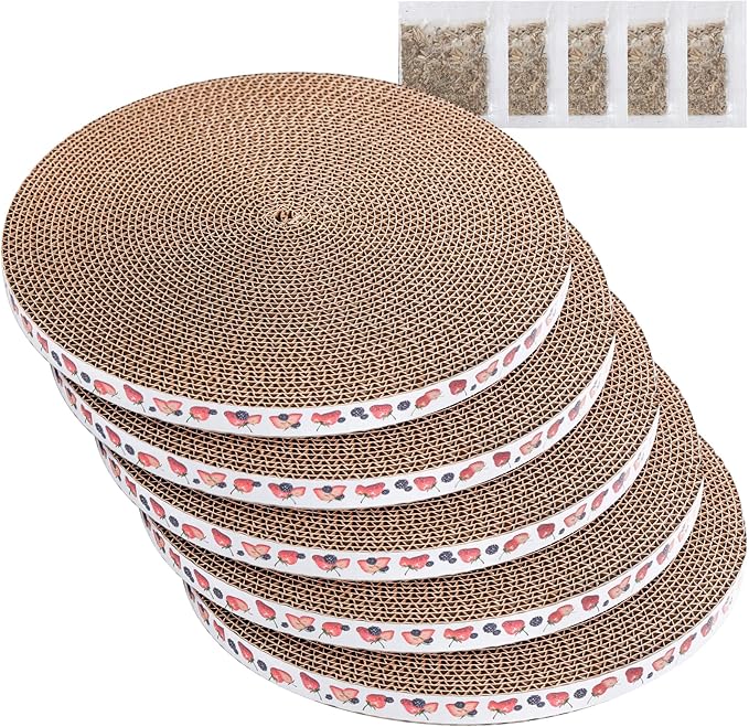 Round Cat Scratcher Pad 10 inch Diameter 3/5 inch Thickness Scratch Replacement by Unknown