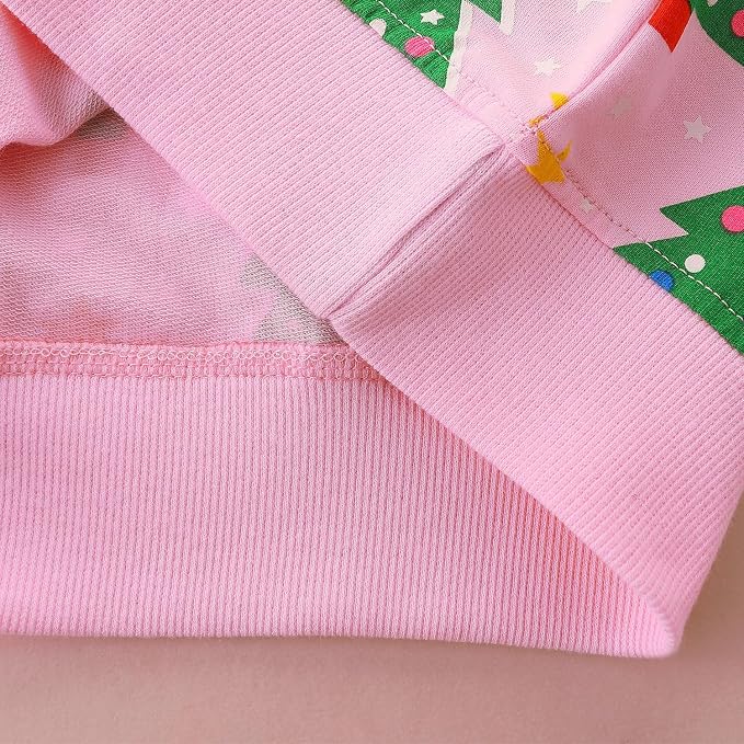 Bumeex Toddler Girl Sweatshirt Clothes Outfit, Cotton Crewneck Christmas - Image 2