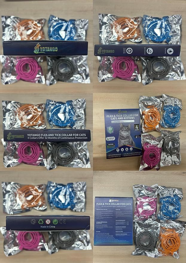 4 Pack Flea Collar for Cats, 32 Months Flea and Tick Prevention for Cat - Image 8