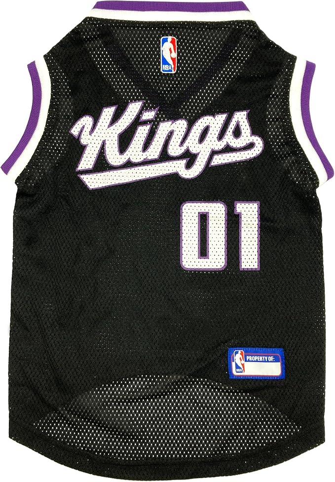 Pets First NBA Sacramento Kings Mesh Dog Jersey by PETSFIRST