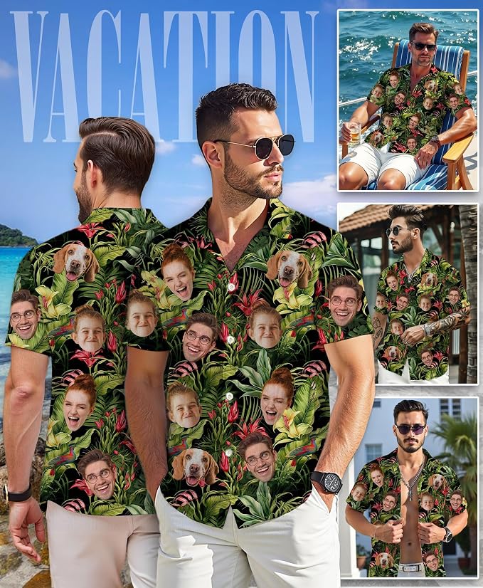Custom Hawaiian Shirt with Face - Image 2