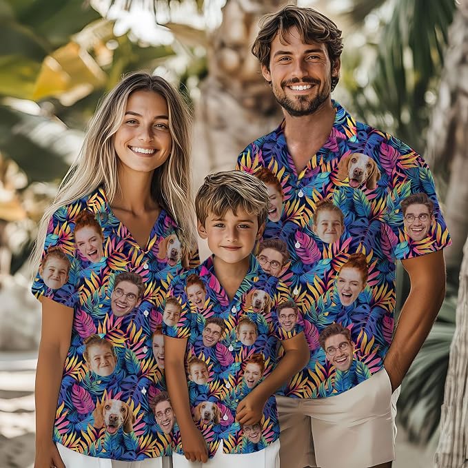 Custom Hawaiian Shirt with Face - Image 5