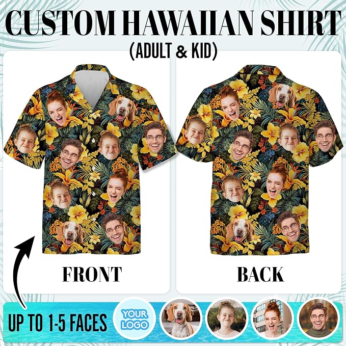 Custom Hawaiian Shirt with Face - Image 4