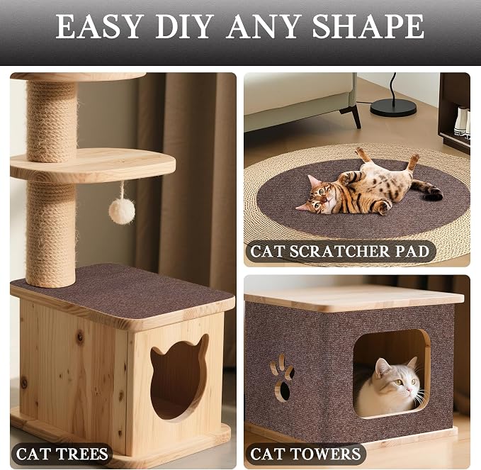 15.7'' x 39.3'' Cat Scratch Furniture Protector Adhesive Trimmable Cloth Couch - Image 7