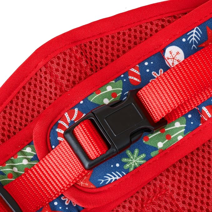 Mile High Life Velcro Dog Harness, Air Mesh Floral Vest Harness - Image 6