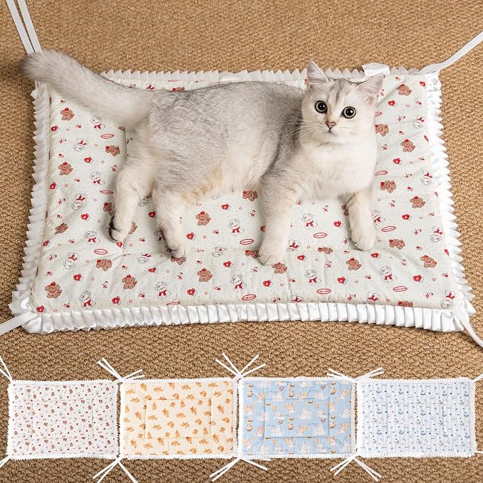 Reversible Silent Cat Bed Self Warming Pet Pad Thin Style Mat Washable Cushion by WARFORT