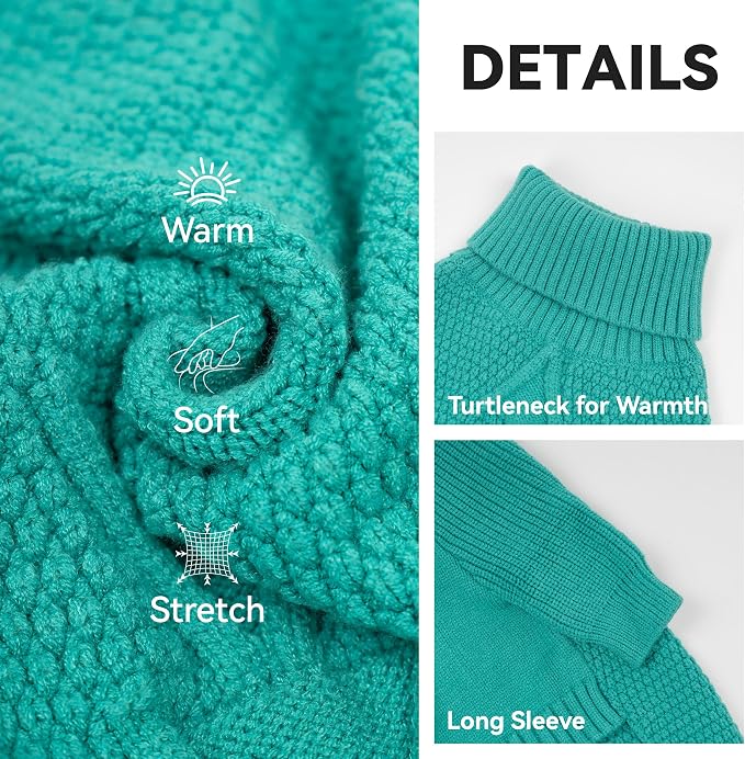 cyeollo Warm Stretchy Sweaters for Medium to Large Dogs Boy & Girl, Pullover - Image 3