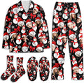 Artsadd Custom Pajamas for Women Men Family, Personalized Face Pjs Pajama Pants by Artsadd