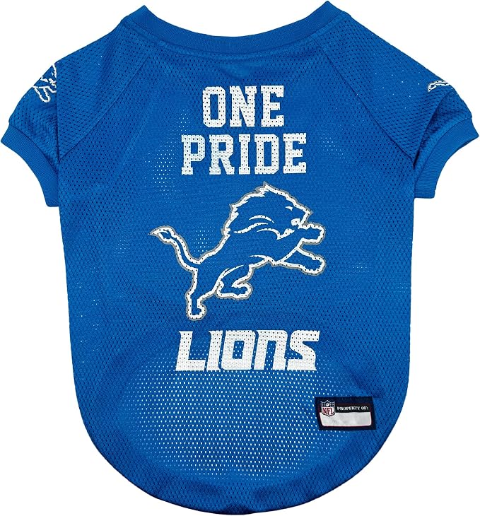Pets First NFL Detroit Lions Raglan Jersey One Pride by PETSFIRST