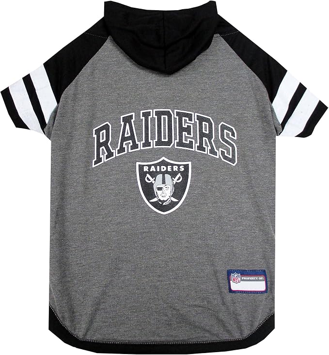 Raiders Hoodie Tee Shirt by PETSFIRST