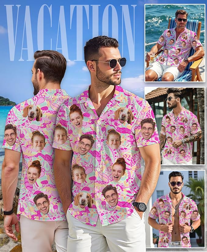 Custom Hawaiian Shirt with Face - Image 2