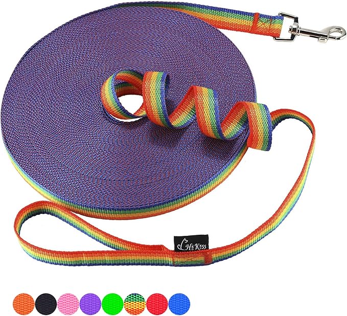 Hi Kiss Dog/Puppy Obedience Recall Training Agility Lead - 15ft 20ft 30ft 50ft by Hi+Kiss