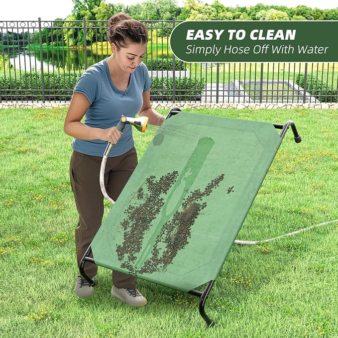 Simple Trending Raised Dog Bed for Large Dogs, Waterproof XL Dog Cot, Outdoor - Image 6