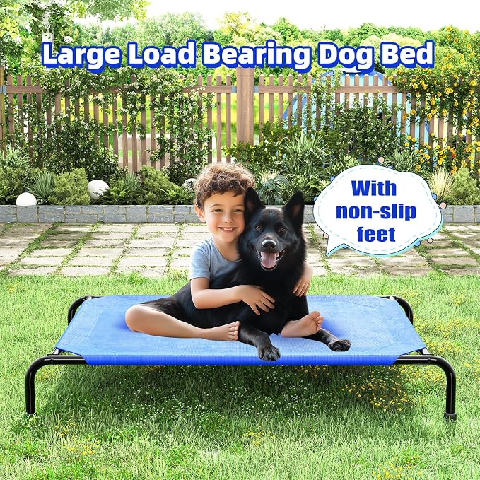 Simple Trending Raised Dog Bed for Large Dogs, Waterproof XL Dog Cot, Outdoor - Image 4