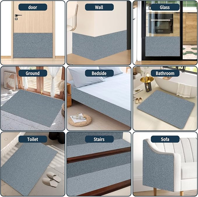 2 Pcs 39.4"X15.8" Adhesive Cat Scratch Mat, Self Adhesive Furniture Protector - Image 7