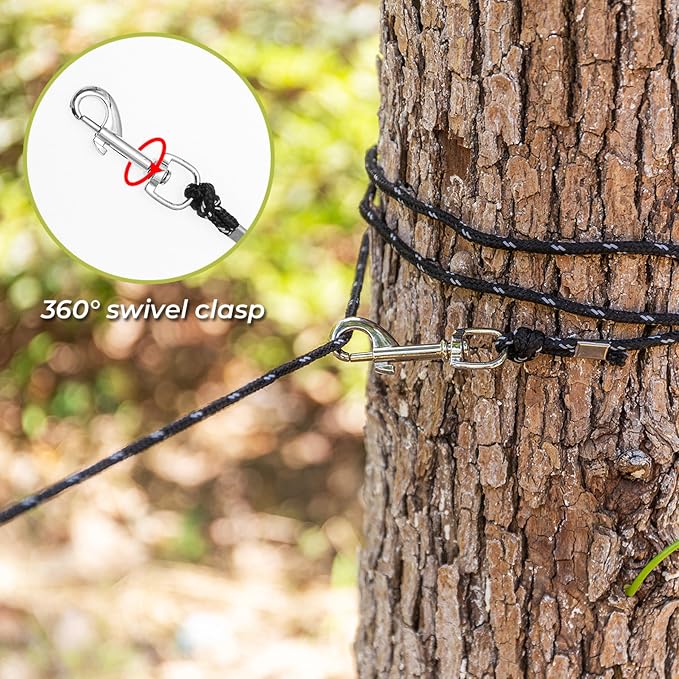 Reflective Cat Leash, 30ft Escape Proof Walking Lead Yard Long Leash, Extender - Image 6