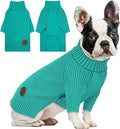 cyeollo Fleece Dog Sweaters for Medium Dogs Male, Stretchy Warm Turtleneck by CYEOLLO