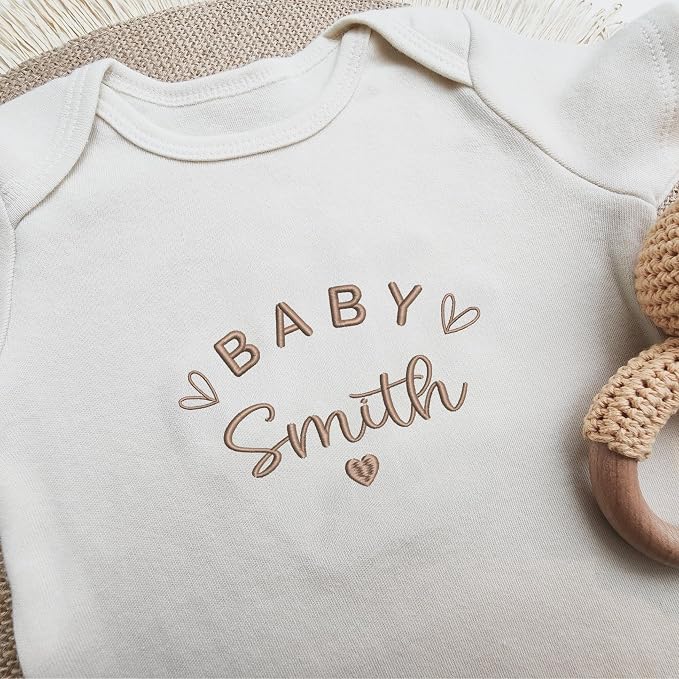 COUPLEHOODIES Personalized Baby Onesie Bodysuit – Custom Embroidery Gift - Image 4