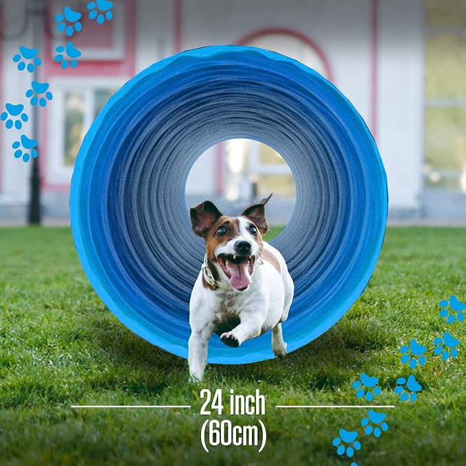 Houseables Dog Tunnel, Dog Agility Tunnel, Agility Equipment, Puppy Obstacle - Image 4