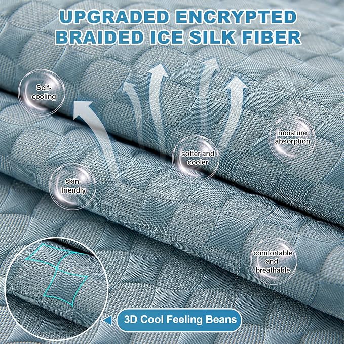 OTOB Cooling Dog Couch Cover Ice Silk Fiber, Washable & Non Slip Sofa - Image 3