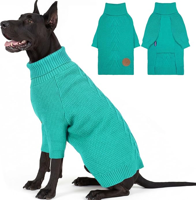 cyeollo 4XL Dog Sweater, Stretchy & Cozy Warm Dog Sweaters by CYEOLLO
