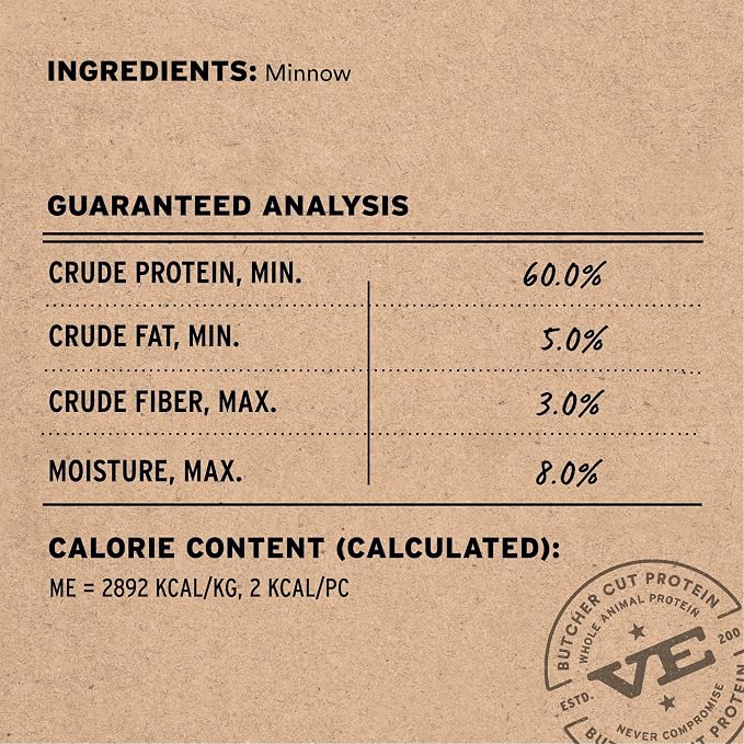 Vital Essentials Freeze Dried Minnows Cat Treats | Single Ingredient | Premium - Image 3