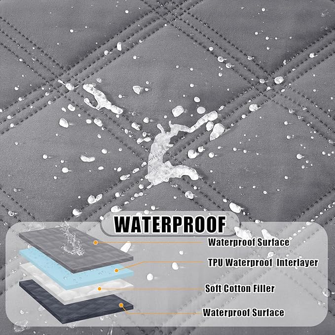 Smiry Waterproof Dog Bed Cover Blanket 40x80, Soft Reversible Pet Blanket - Image 2