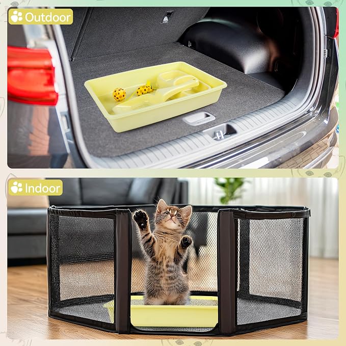 PAWISE Cat Litter Box Set, Small Kitten Starter Kit, Includes Litter Box - Image 8