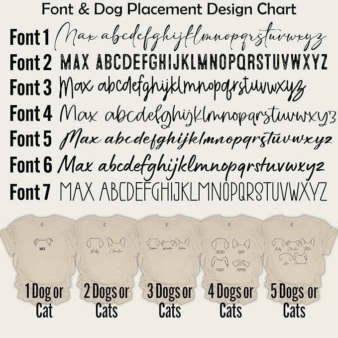 Custom Dog Shirt Personalized Dog Ears Tshirt Puppy Breed Name Shirt Puppy Mom - Image 2